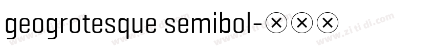 geogrotesque semibol字体转换